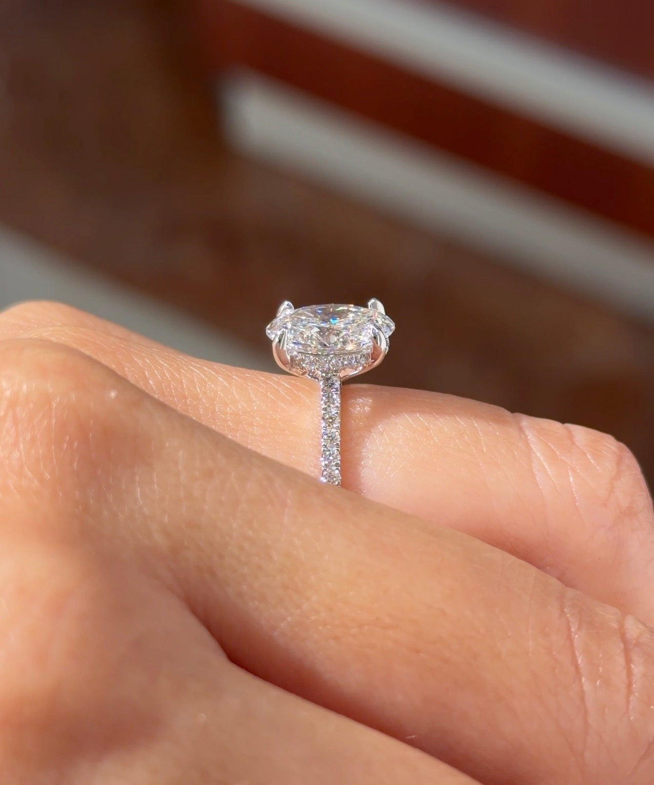 2.20ct D-VVS2 Oval Lab Diamond Michelle - PBD Engagement Rings