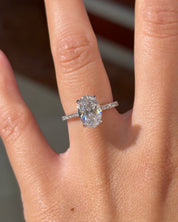 2.20ct D-VVS2 Oval Lab Diamond Michelle - PBD Engagement Rings