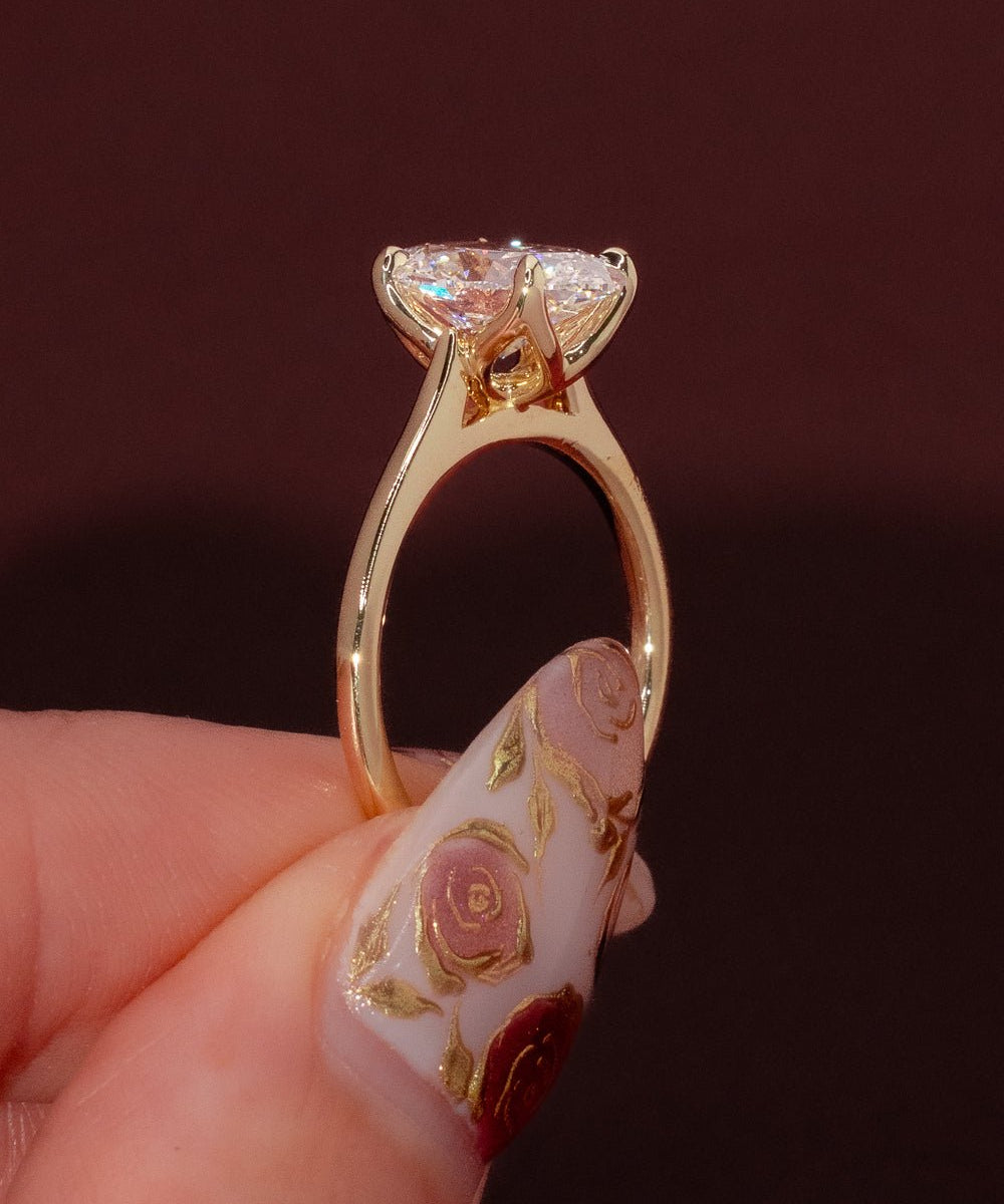 2.20ct E - VS1 Oval Lab Diamond Victoria - PBD Engagement Rings