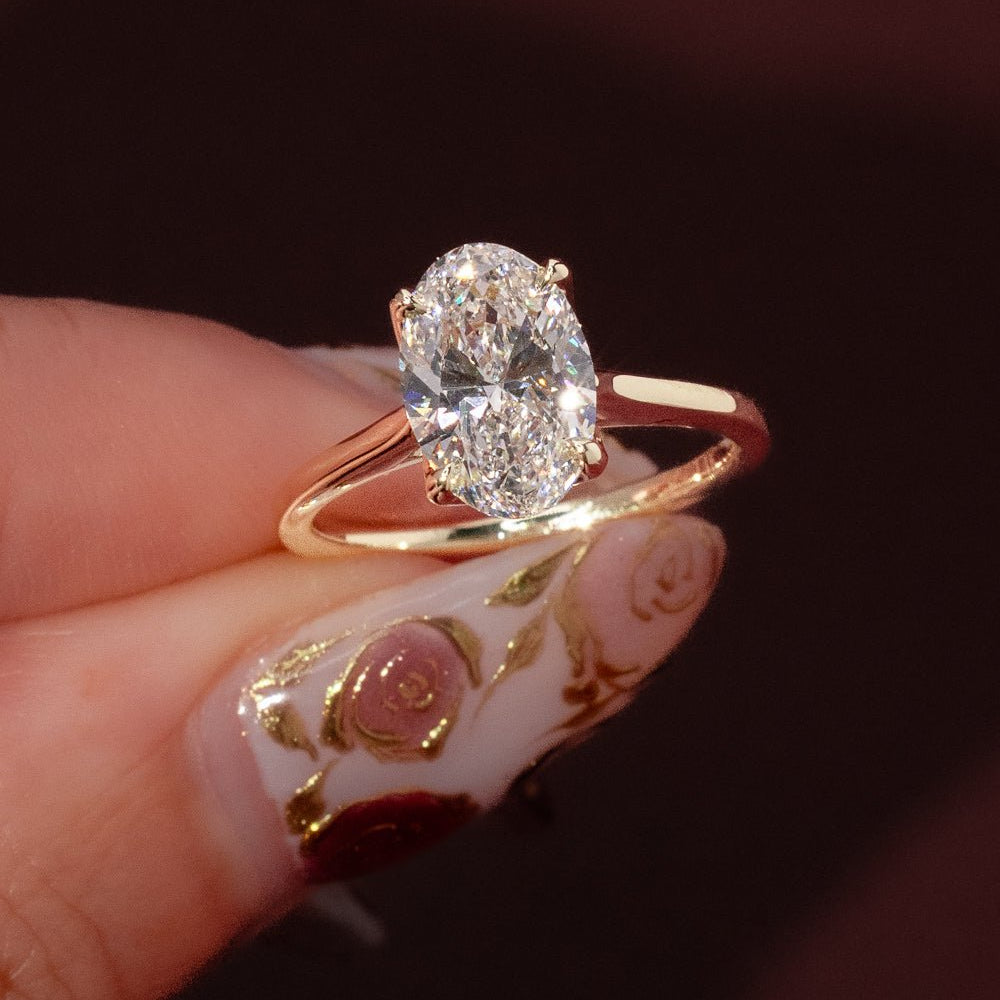 2.20ct E - VS1 Oval Lab Diamond Victoria - PBD Engagement Rings