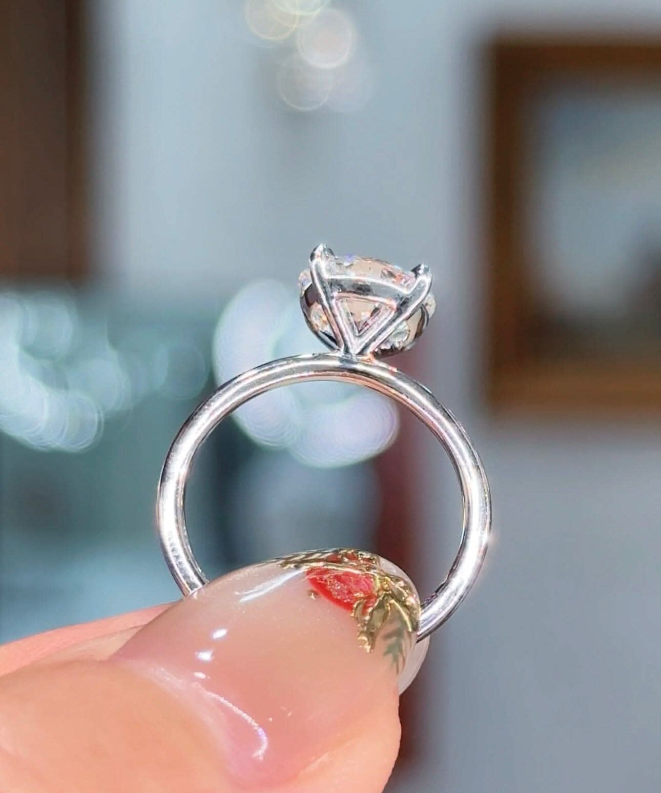 2.20ct E - VS1 Round Lab Diamond Leah - PBD Engagement Rings
