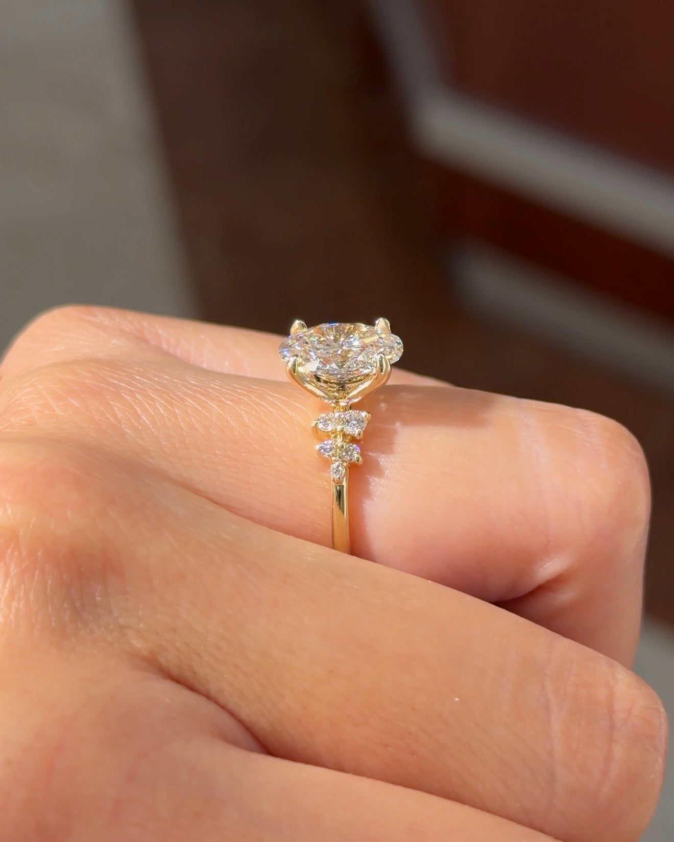 2.21ct E - VVS2 Oval Lab Diamond Nova - PBD Engagement Rings
