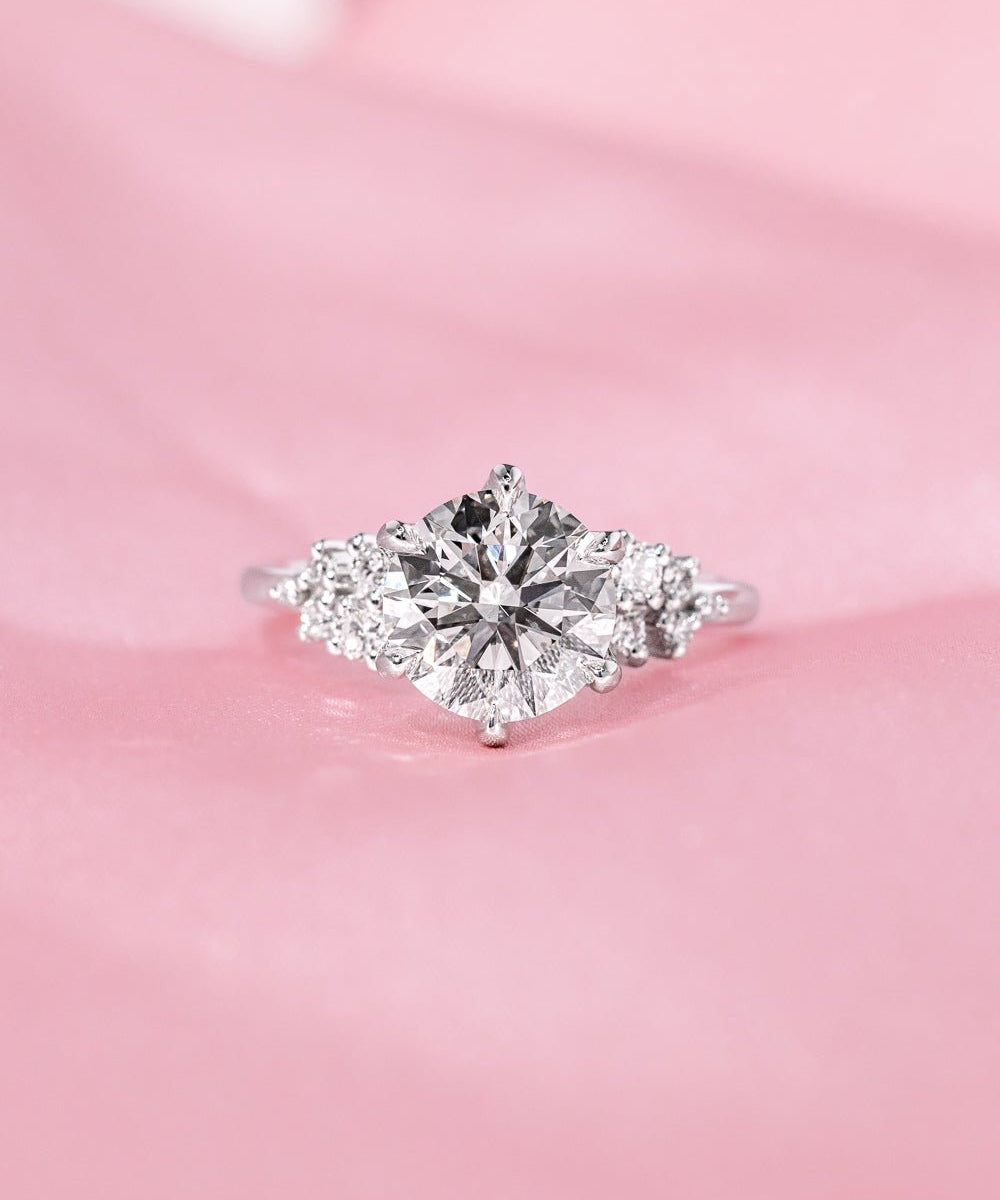 2.21ct F - VS1 Round Lab Diamond Nova - PBD Engagement Rings