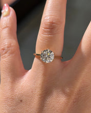 2.21ct F-VS1 Round Lab Diamond Victoria - PBD Engagement Rings
