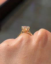 2.21ct F-VS1 Round Lab Diamond Victoria - PBD Engagement Rings