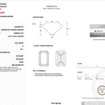 2.22ct D-VS1 Emerald Lab Diamond Sophia Engagement Rings Princess Bride Diamonds 