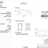 2.22ct D-VS1 Emerald Lab Diamond Sophia Engagement Rings Princess Bride Diamonds 