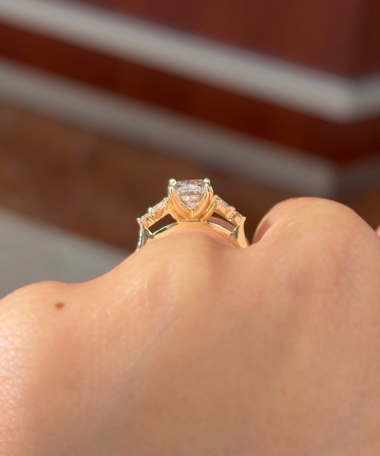 2.22ct D-VVS2 Radiant Lab Diamond Sarah - PBD Engagement Rings