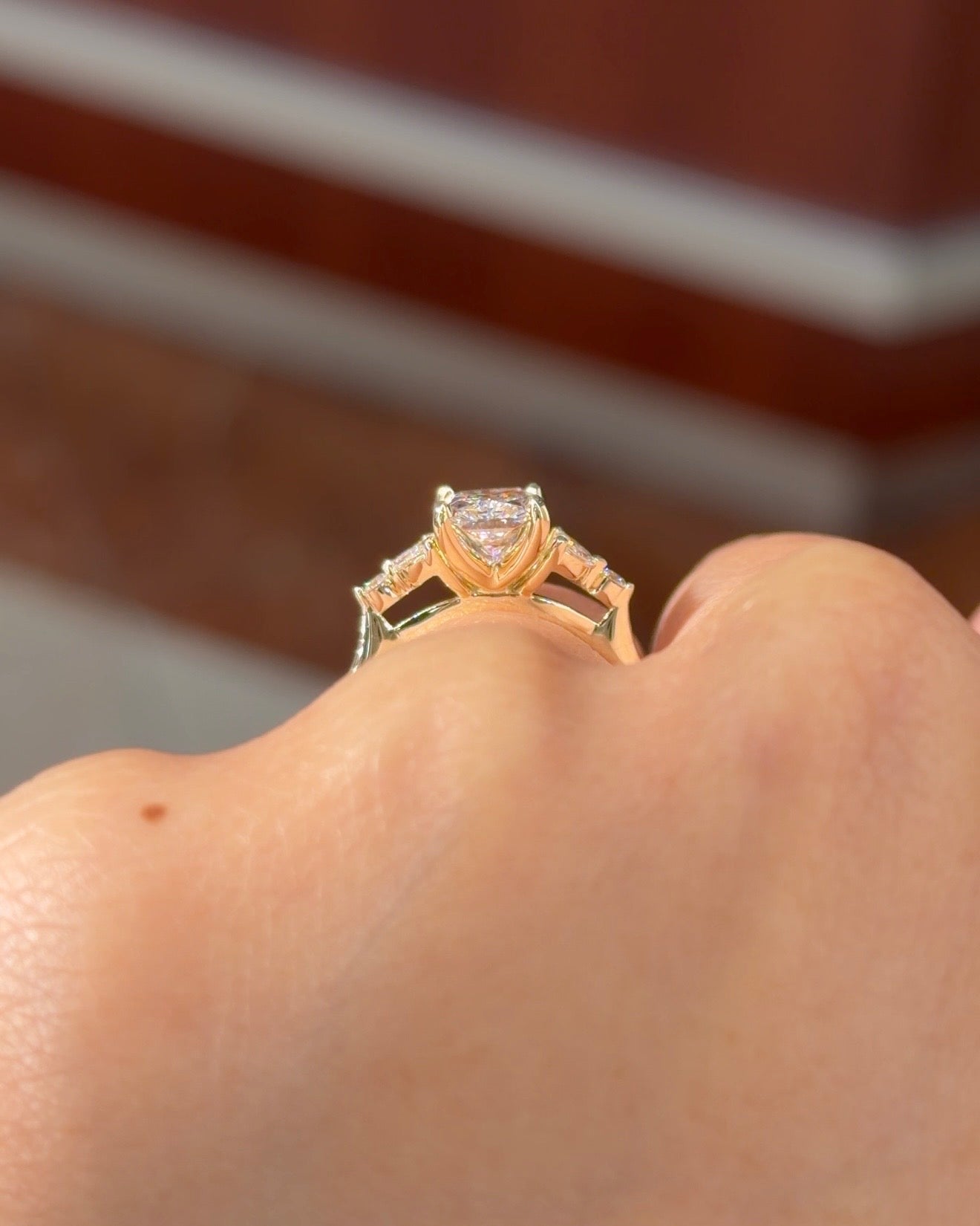 2.22ct D-VVS2 Radiant Lab Diamond Sarah - PBD Engagement Rings