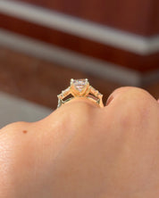 2.22ct D-VVS2 Radiant Lab Diamond Sarah - PBD Engagement Rings