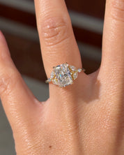 2.22ct D-VVS2 Radiant Lab Diamond Sarah - PBD Engagement Rings