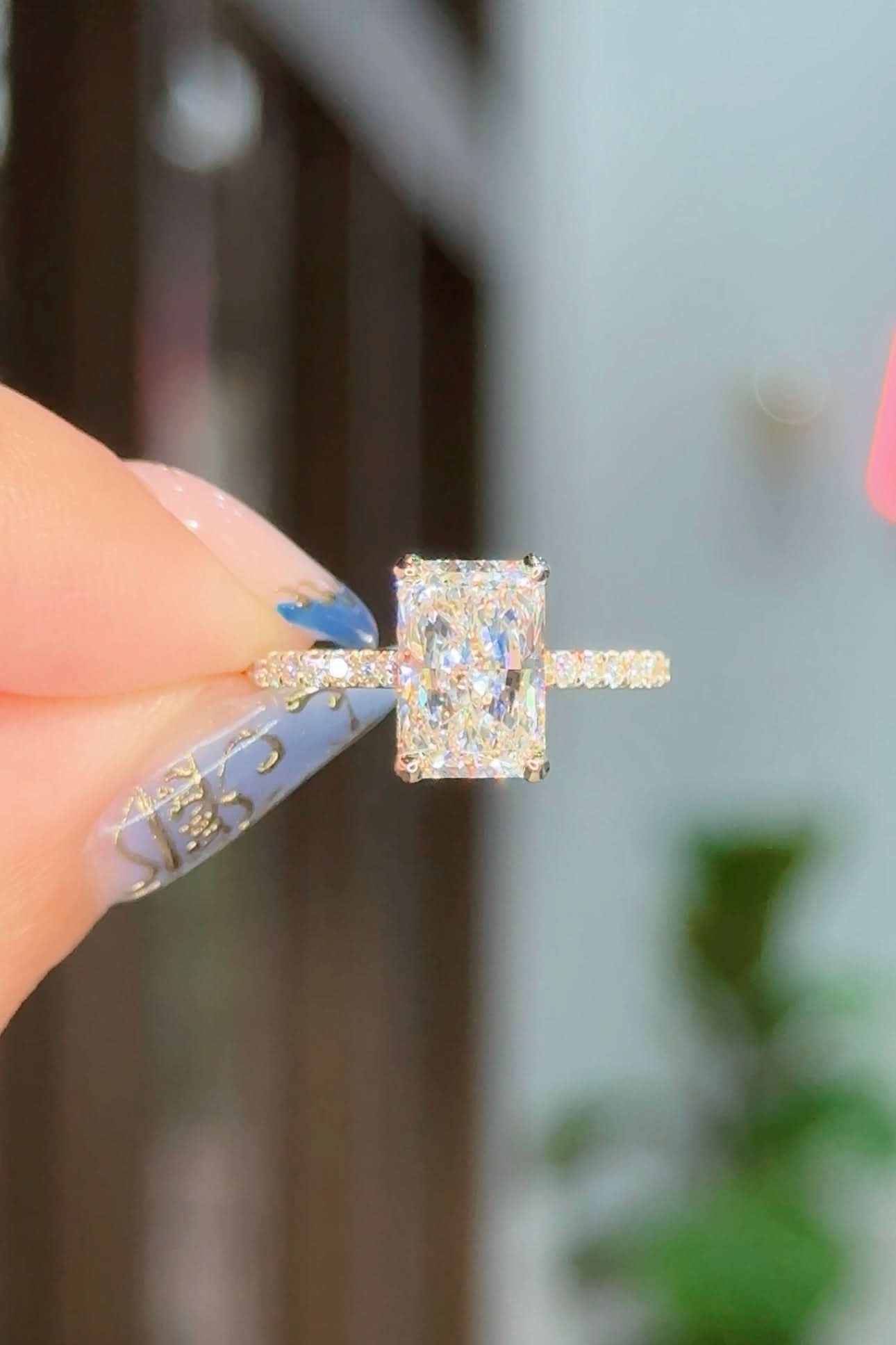 2.23ct D - VS1 Radiant Lab Diamond Stephanie - PBD Engagement Rings