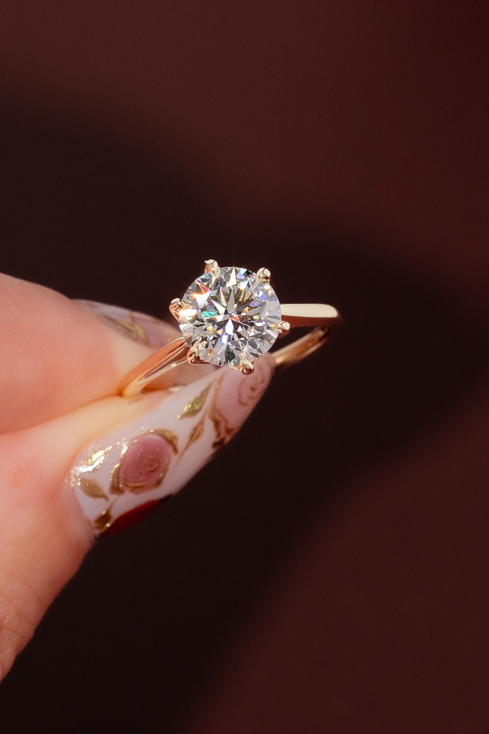 2.23ct E - VS1 Round Lab Diamond Victoria - PBD Engagement Rings