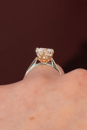 2.23ct E - VS1 Round Lab Diamond Victoria - PBD Engagement Rings