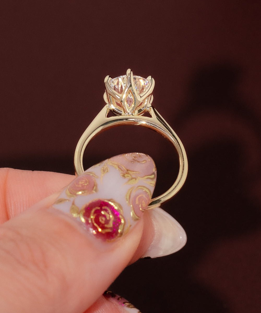 2.23ct E - VS1 Round Lab Diamond Victoria - PBD Engagement Rings