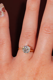 2.23ct E - VS1 Round Lab Diamond Victoria - PBD Engagement Rings