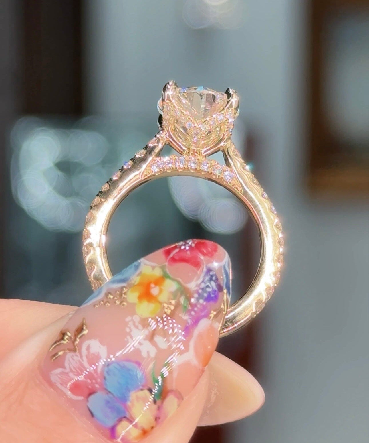 2.24ct D-VS1 Round Lab Diamond Isabela Engagement Rings Princess Bride Diamonds 