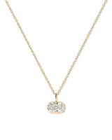 2.25ct D-VVS1 East West Cushion Compass Necklace