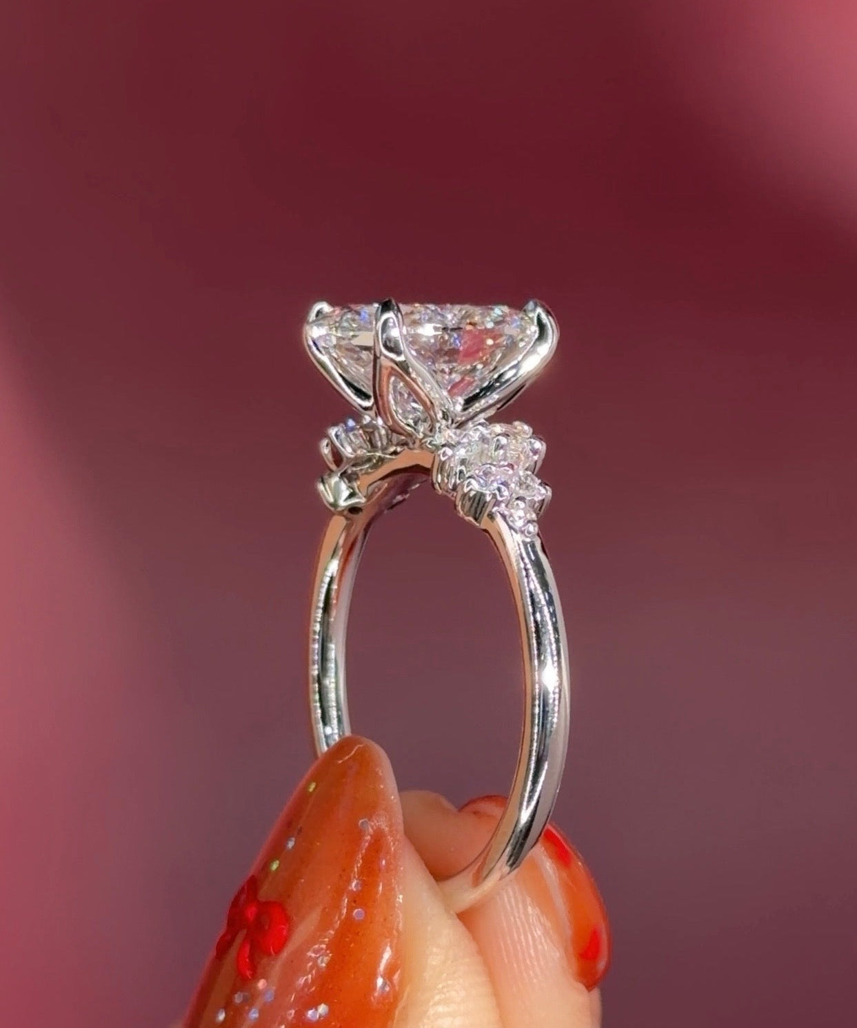 2.25ct E - VS1 Oval Lab Diamond Nova - PBD Engagement Rings