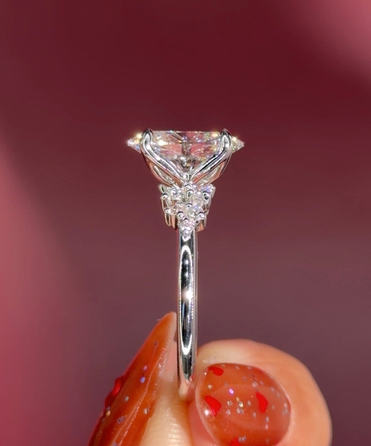 2.25ct E - VS1 Oval Lab Diamond Nova - PBD Engagement Rings