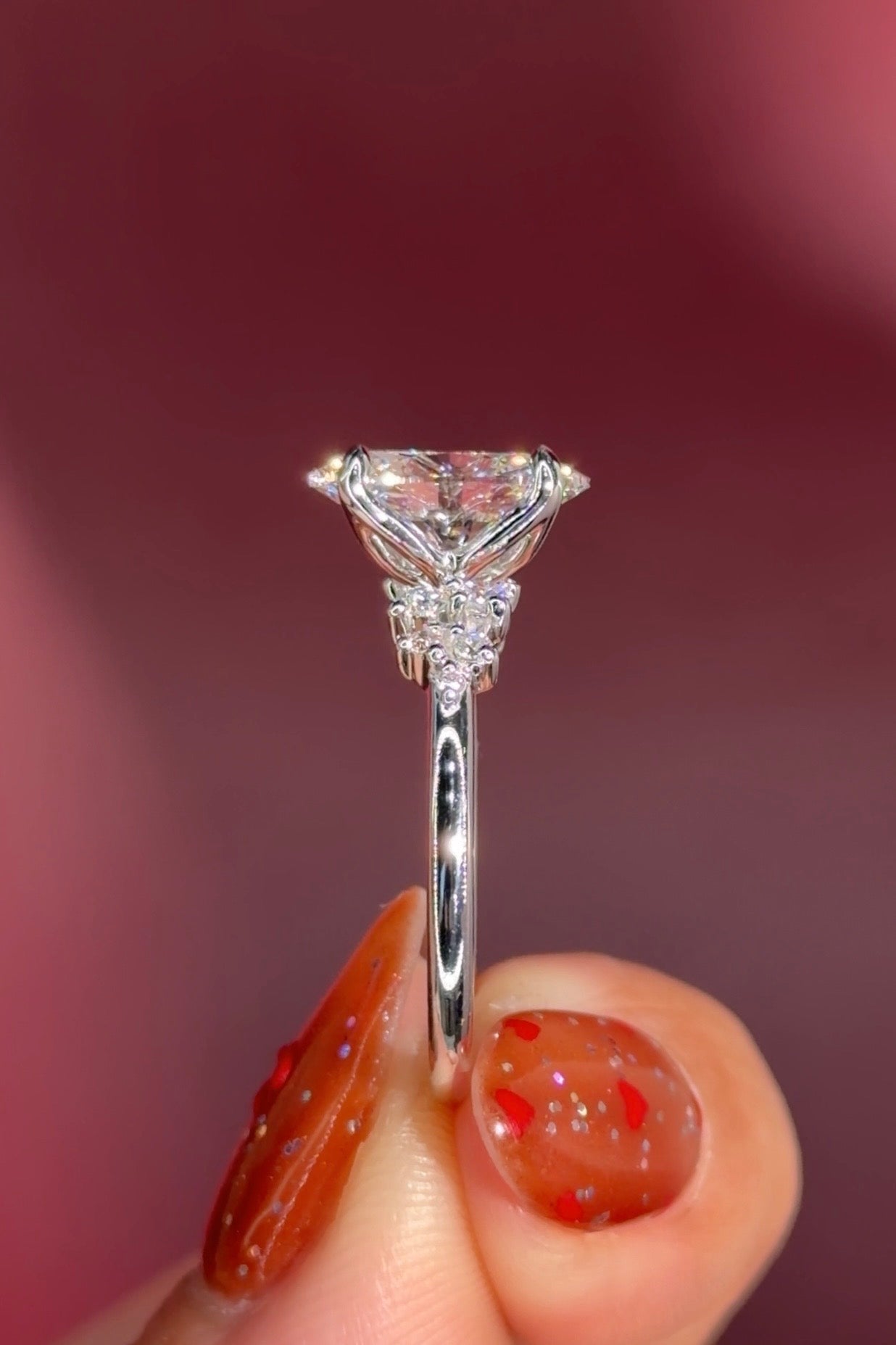 2.25ct E - VS1 Oval Lab Diamond Nova - PBD Engagement Rings