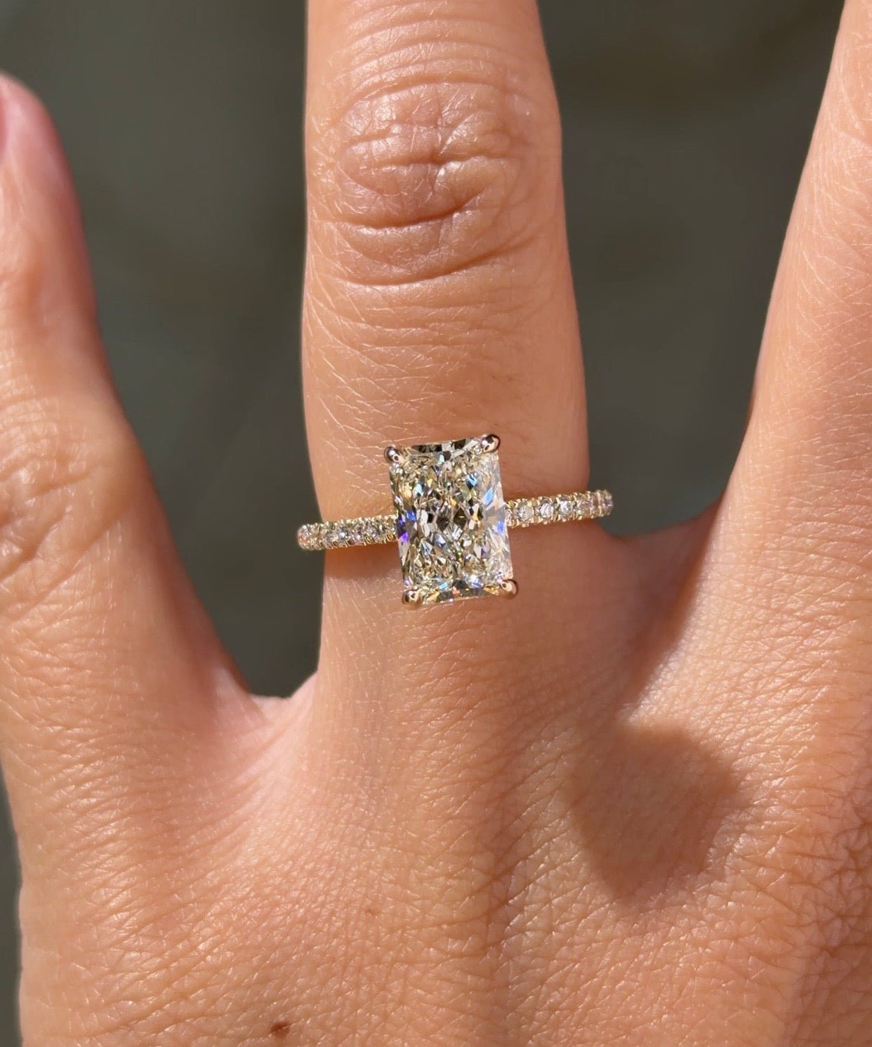 2.25ct F-VVS2 Radiant Lab Diamond Stephanie - PBD Engagement Rings