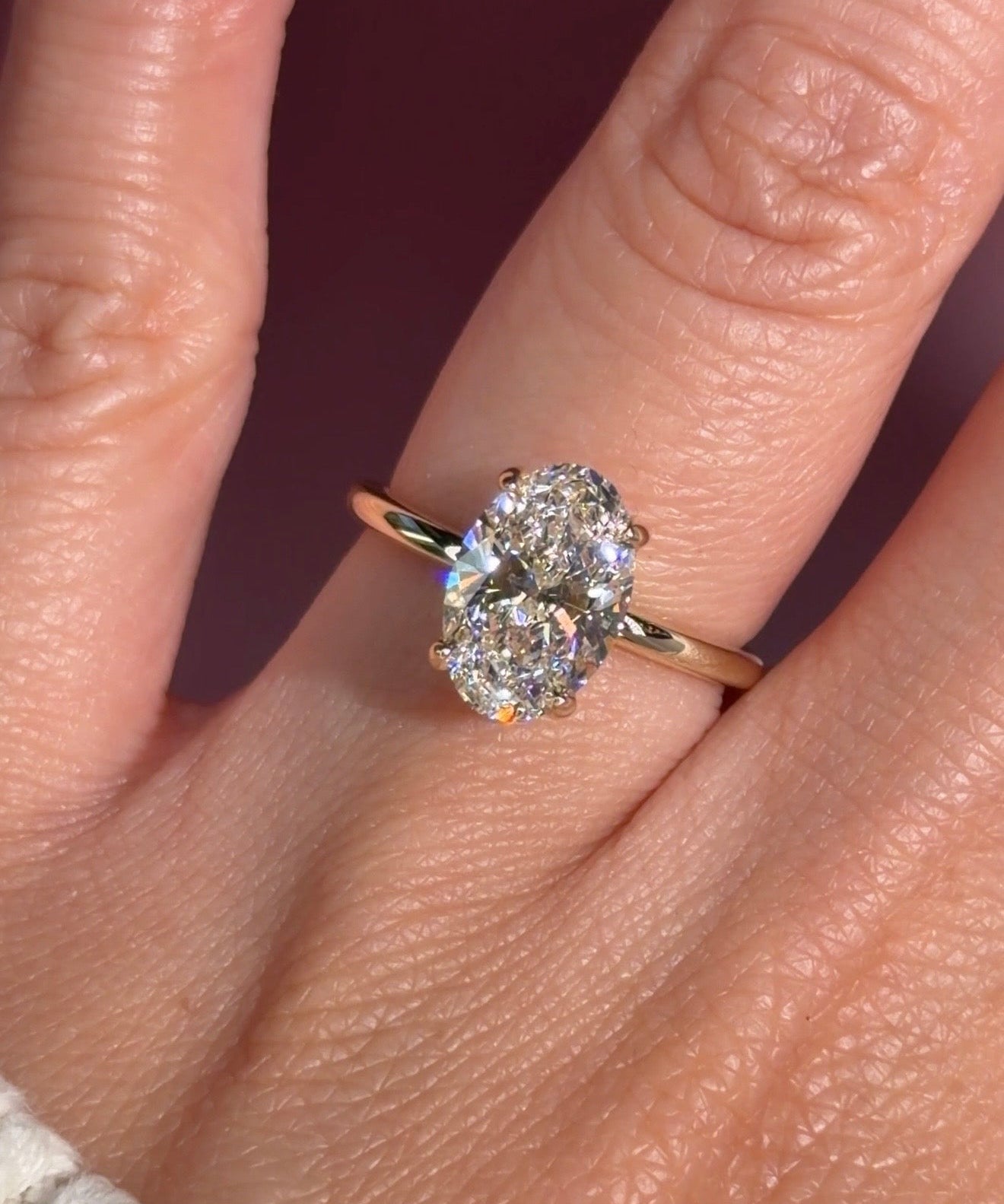 2.26ct D - VS1 Oval Lab Diamond Leah - PBD Engagement Rings