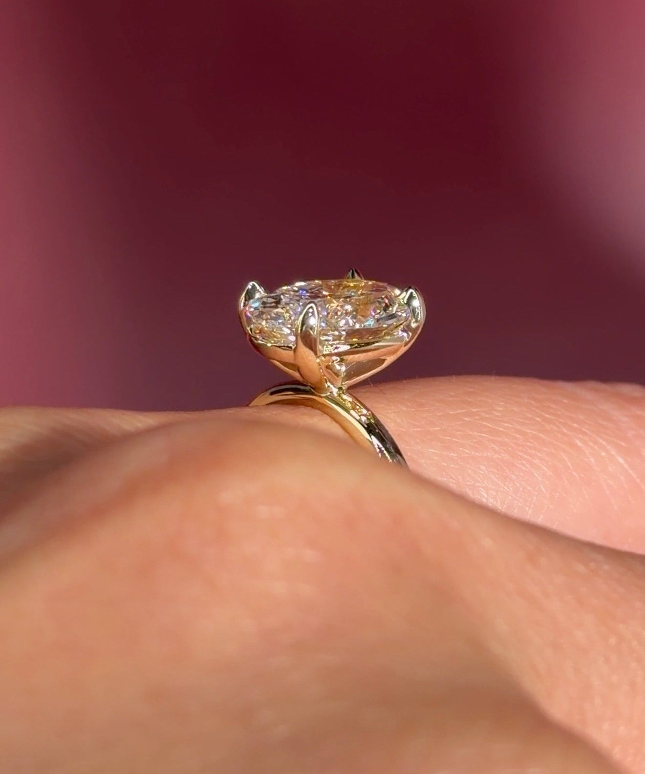 2.26ct D - VS1 Oval Lab Diamond Leah - PBD Engagement Rings