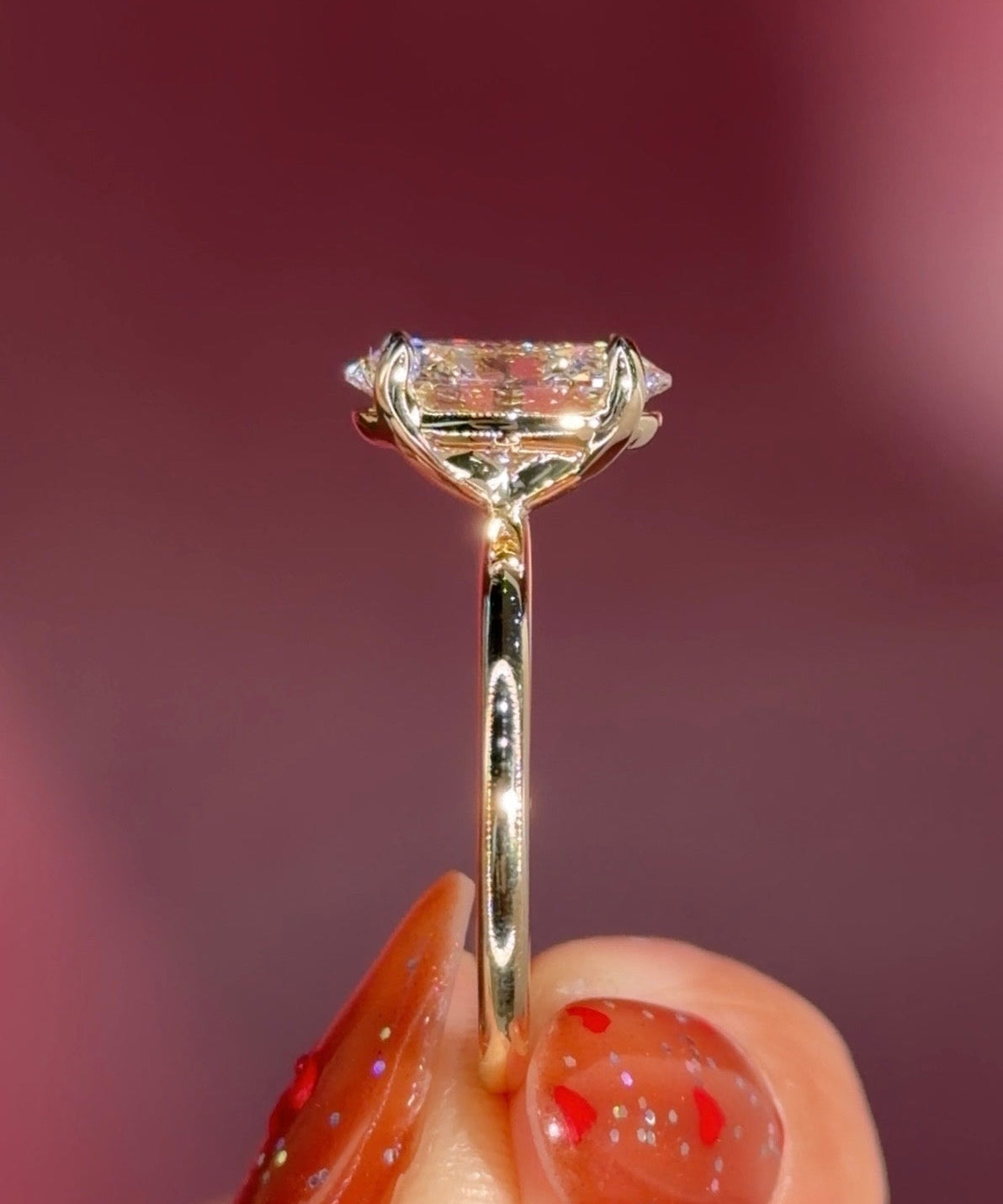 2.26ct D - VS1 Oval Lab Diamond Leah - PBD Engagement Rings