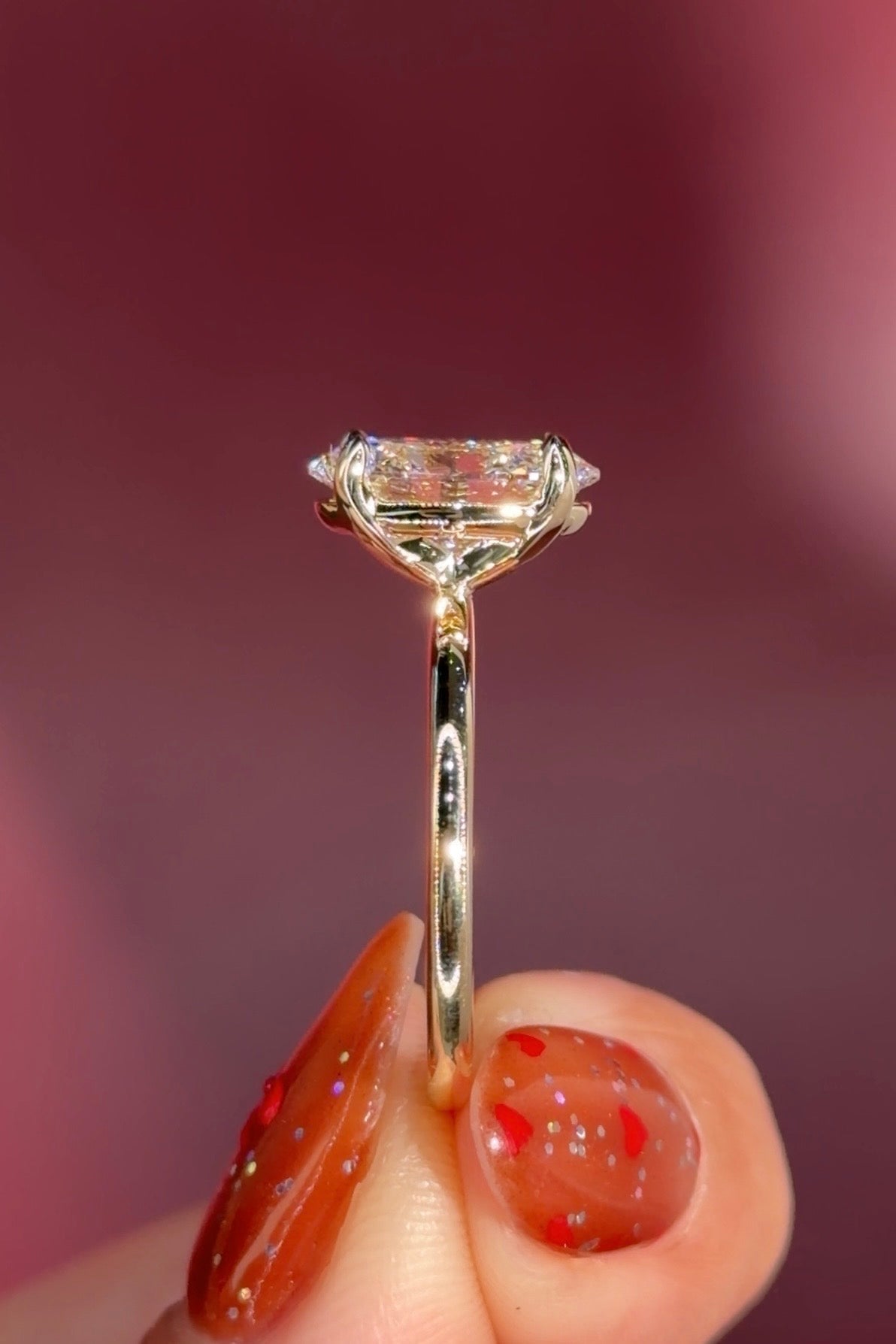 2.26ct D - VS1 Oval Lab Diamond Leah - PBD Engagement Rings