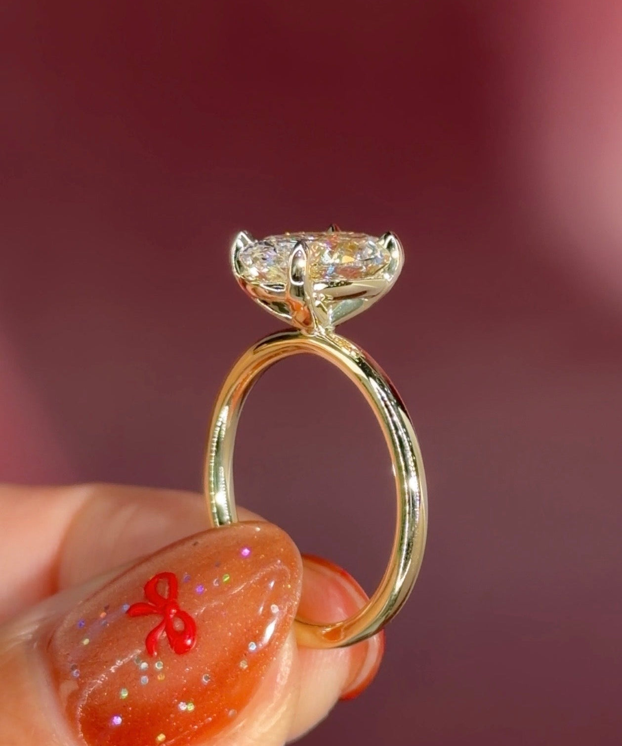 2.26ct D - VS1 Oval Lab Diamond Leah - PBD Engagement Rings
