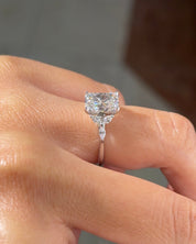 2.26ct E - VS1 Radiant Lab Diamond Amber - PBD Engagement Rings