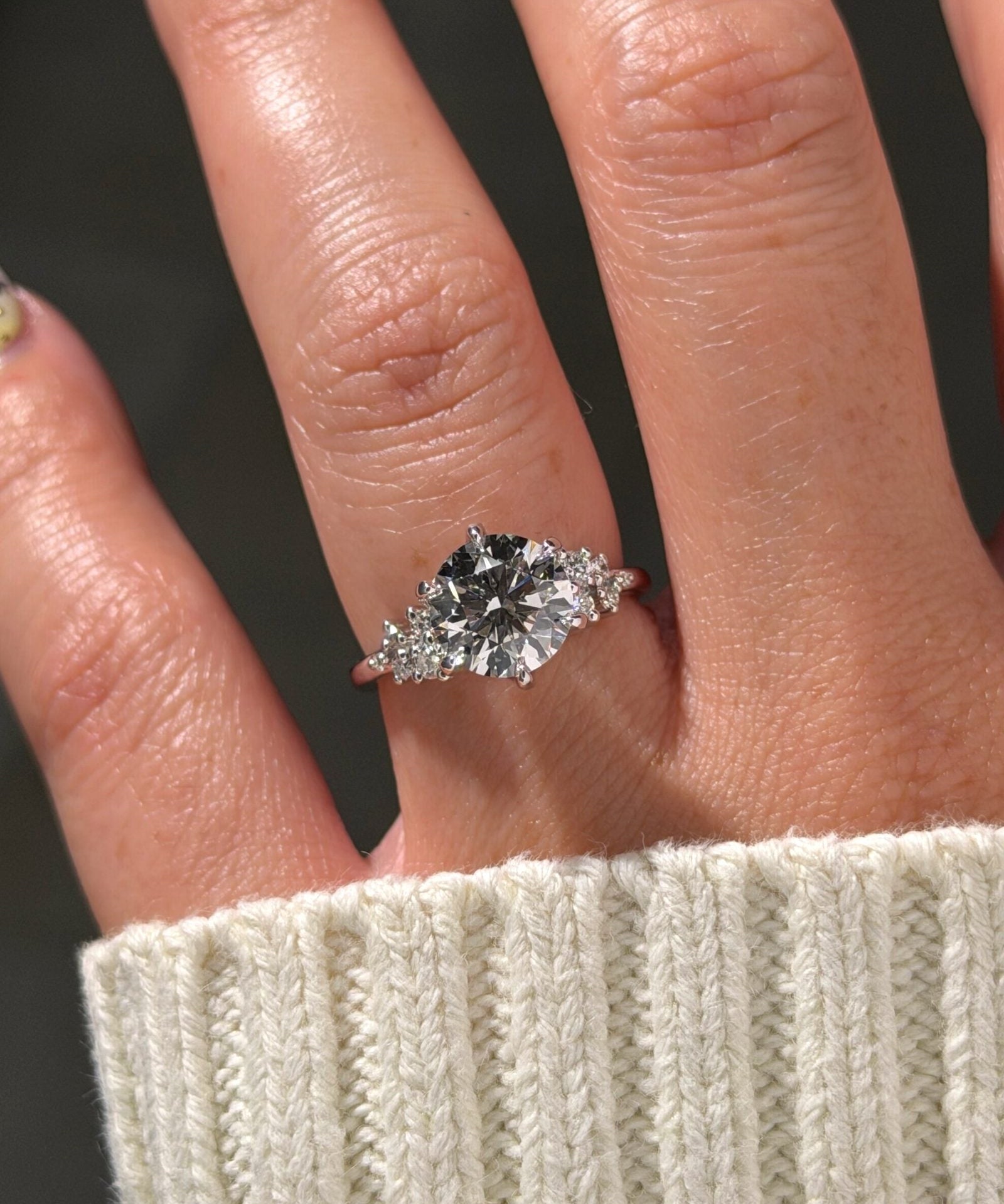 2.26ct F-VVS2 Round Lab Diamond Nova - PBD Engagement Rings