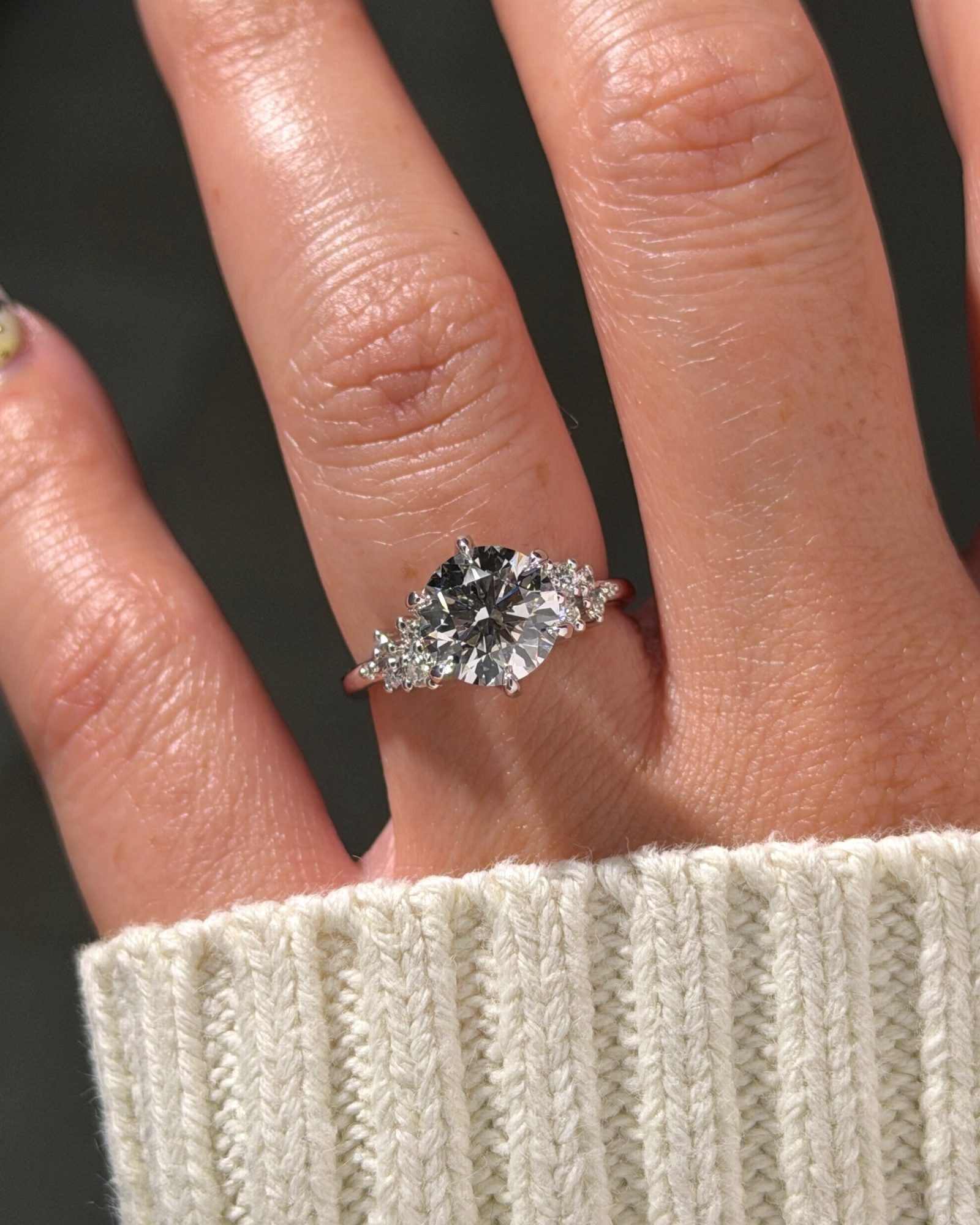 2.26ct F-VVS2 Round Lab Diamond Nova - PBD Engagement Rings