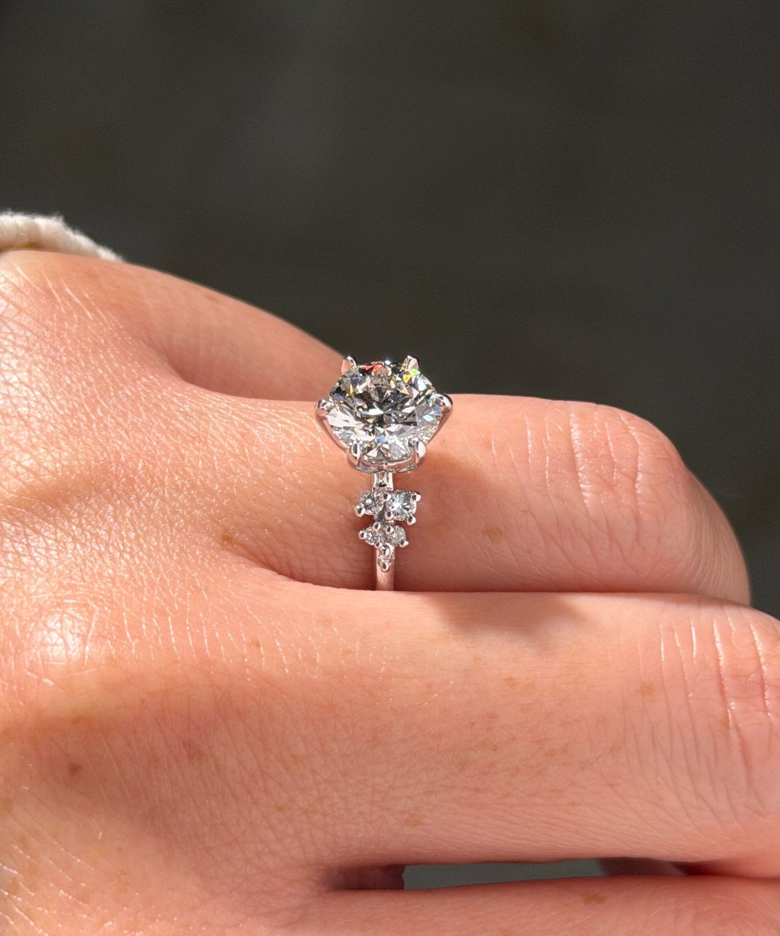 2.26ct F-VVS2 Round Lab Diamond Nova - PBD Engagement Rings