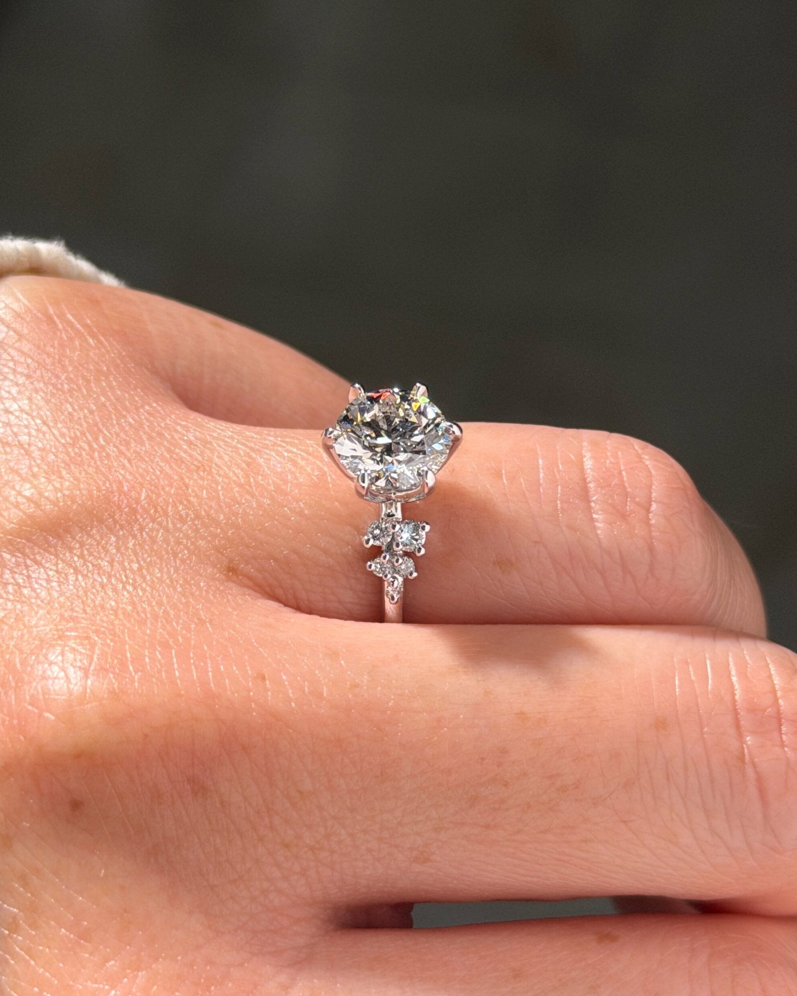 2.26ct F-VVS2 Round Lab Diamond Nova - PBD Engagement Rings