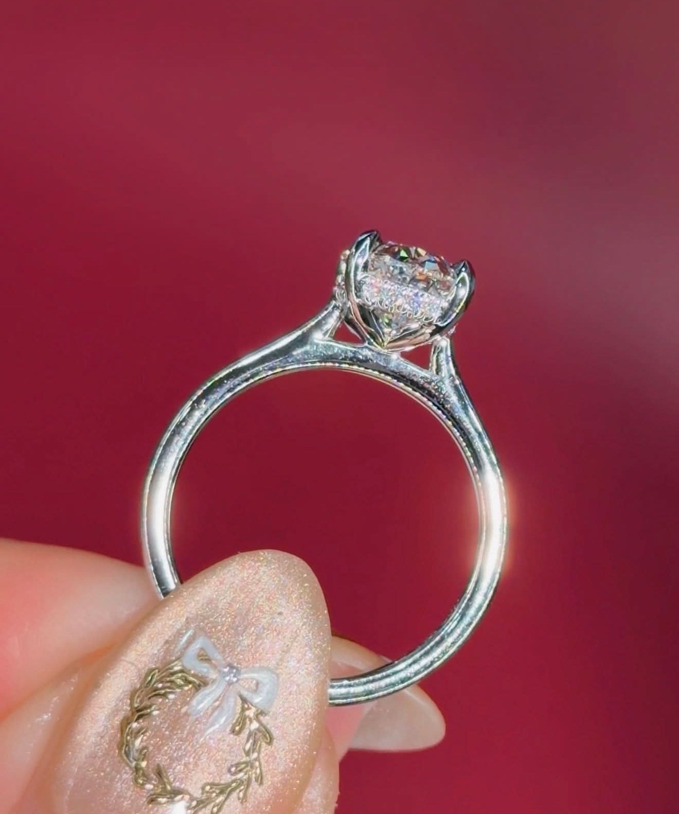 2.29ct E - VS1 Oval Lab Diamond Michelle - PBD Engagement Rings