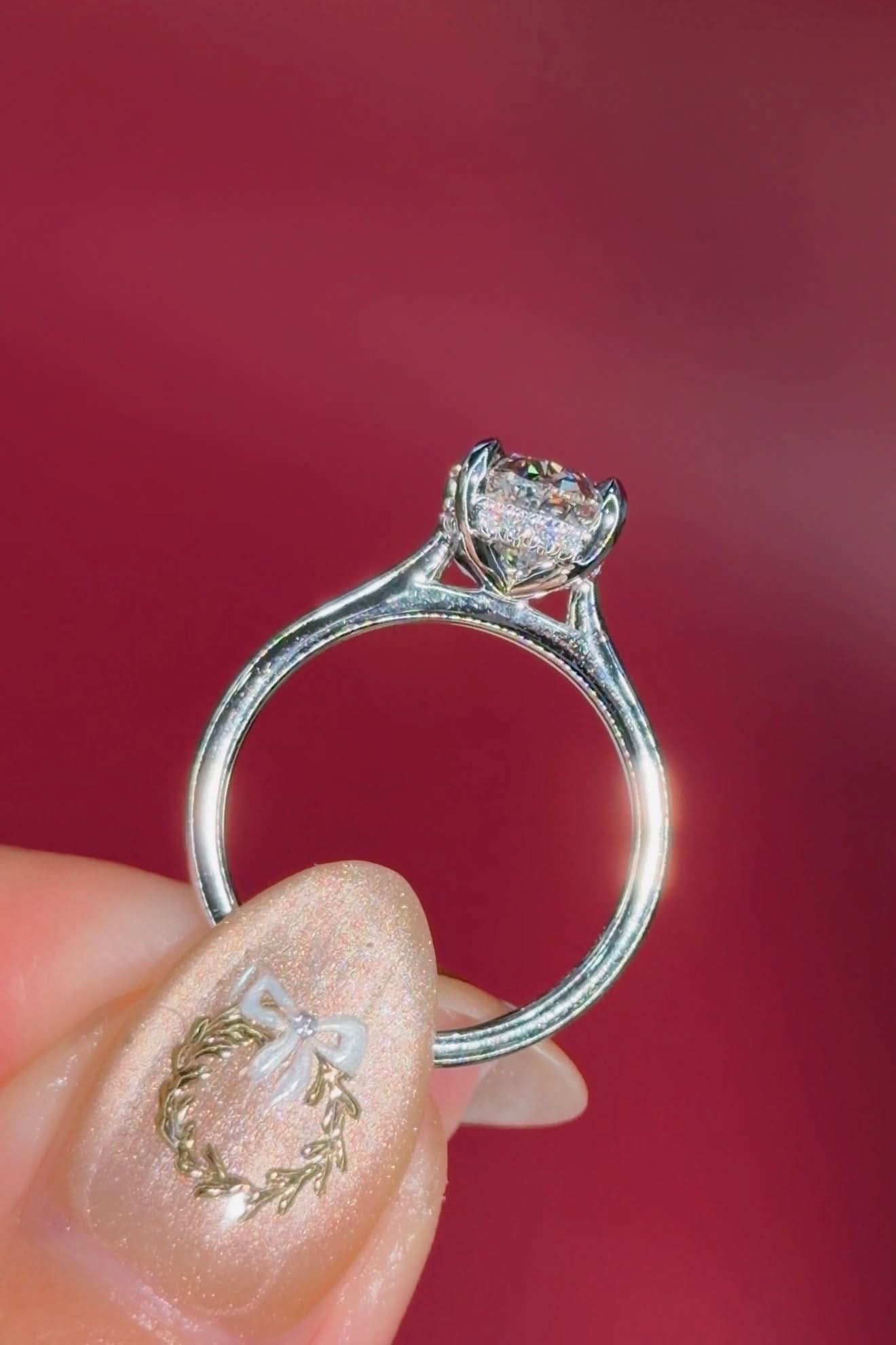 2.29ct E - VS1 Oval Lab Diamond Michelle - PBD Engagement Rings