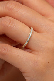 2.2mm Core Pavé Diamond Ring - PBD Rings