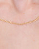 2.2mm Dainty Curb Chain Necklaces Princess Bride Diamonds 