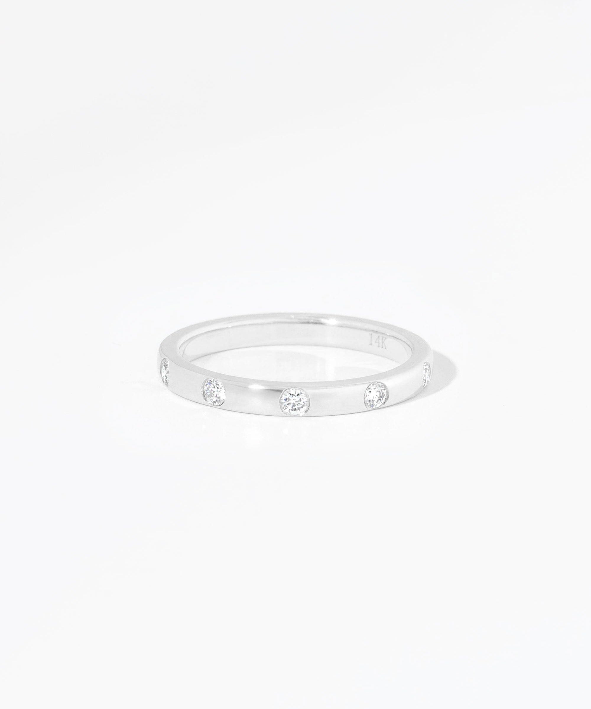 2.2mm Round Diamond Inlay Band Rings Princess Bride Diamonds 