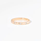 2.2mm Round Diamond Inlay Band Rings Princess Bride Diamonds 