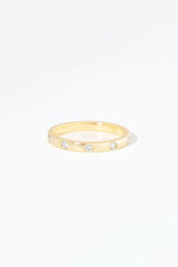 2.2mm Round Diamond Inlay Band