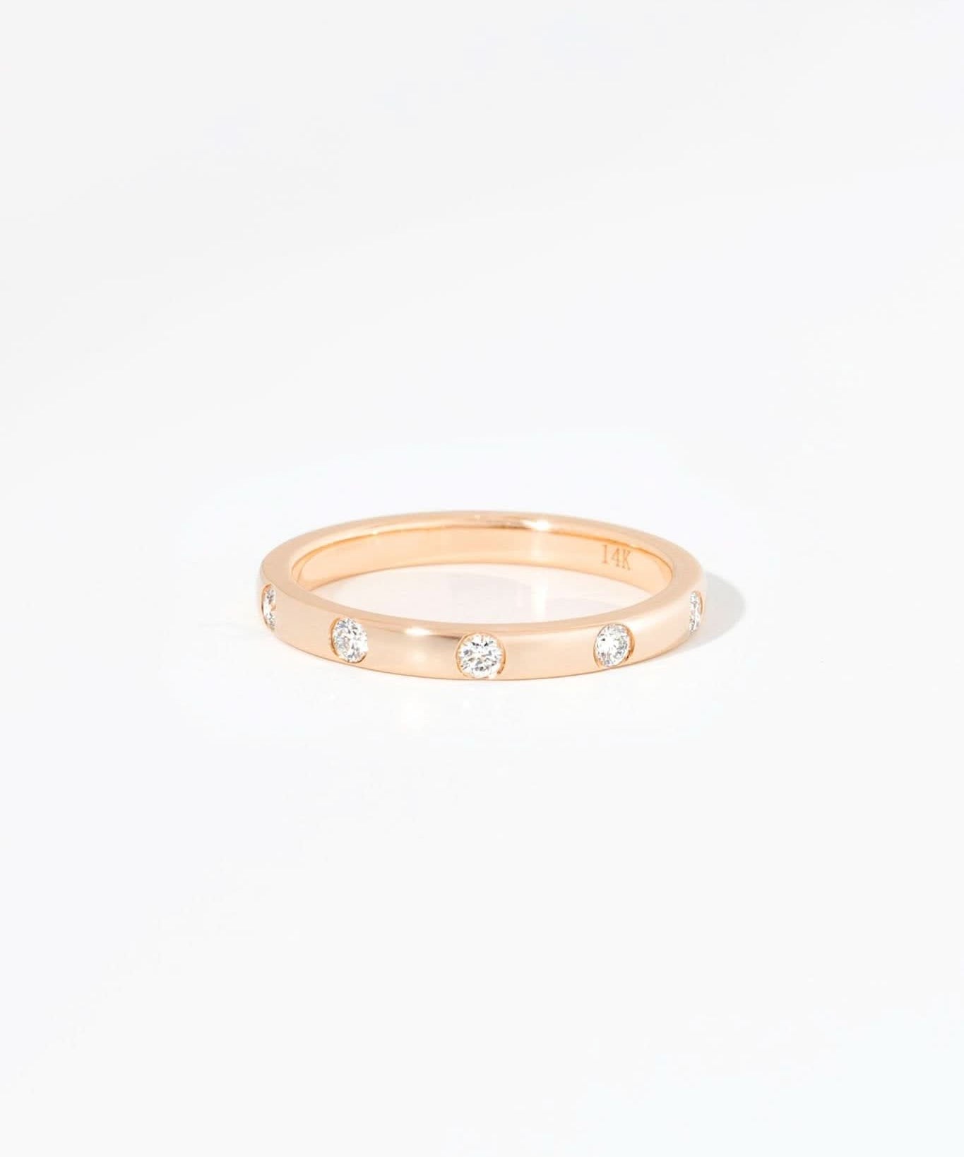 2.2mm Round Diamond Inlay Band - PBD Rings