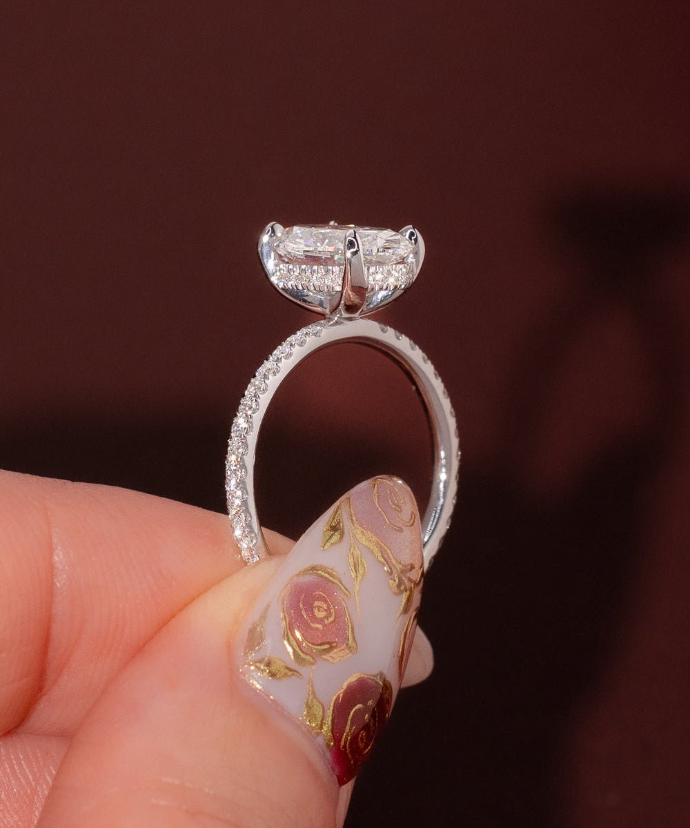 2.35ct D - VS1 Oval Lab Diamond Kayla - PBD Engagement Rings
