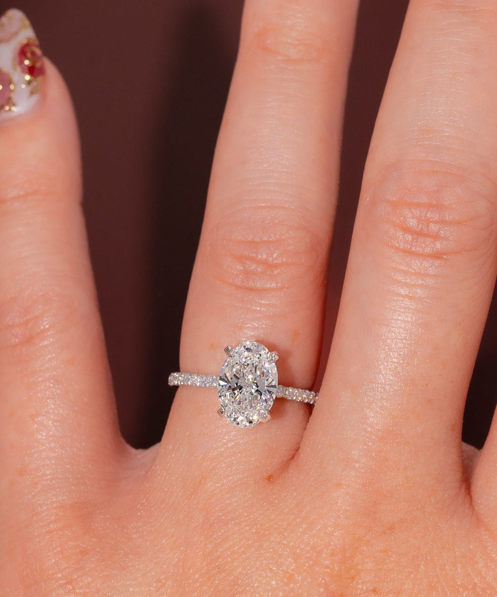 2.35ct D - VS1 Oval Lab Diamond Kayla - PBD Engagement Rings