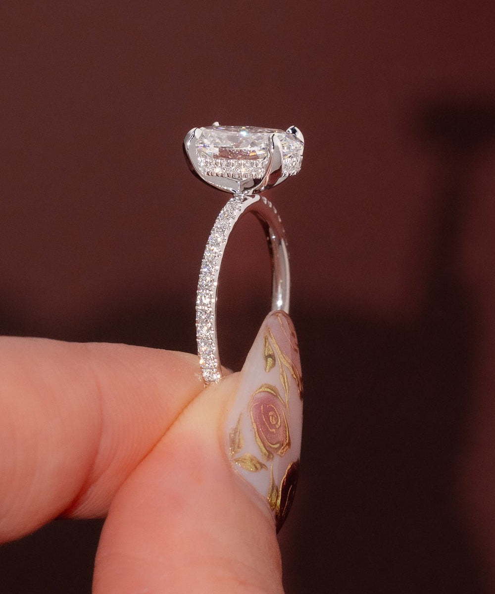 2.35ct D - VS1 Oval Lab Diamond Kayla - PBD Engagement Rings
