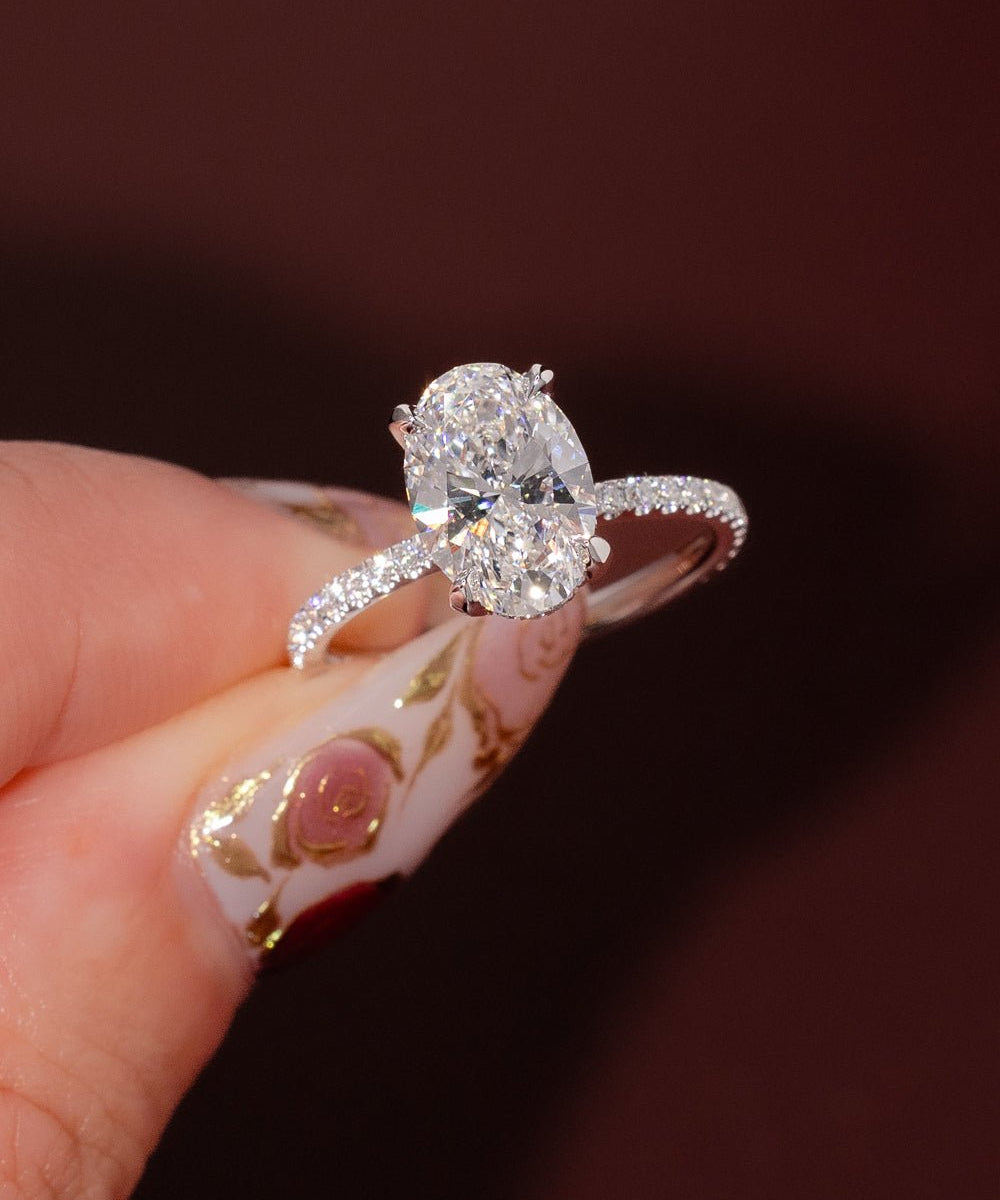 2.35ct D - VS1 Oval Lab Diamond Kayla - PBD Engagement Rings