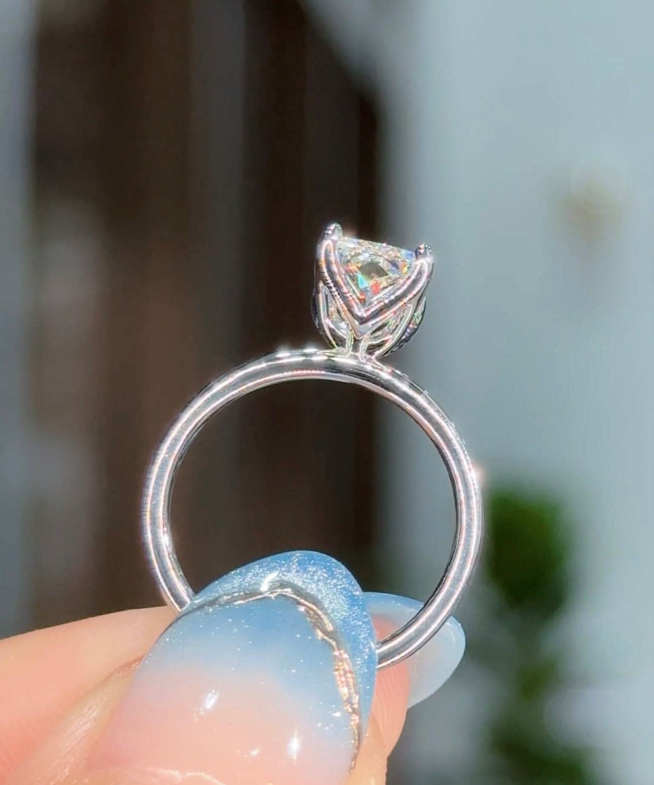 2.37ct D - VS1 Radiant Lab Diamond Caraline - PBD Engagement Rings