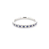 2.3mm Pavé Diamond & Blue Sapphire Ring Rings Princess Bride Diamonds 